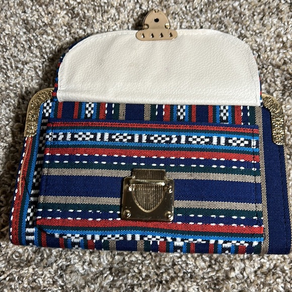 handmade wallet with gold details and and outside poket - Picture 2 of 5